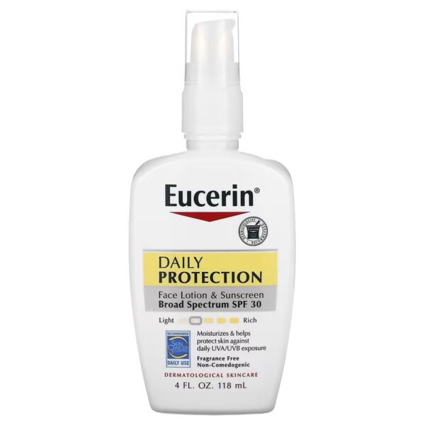 Eucerin Daily Protection Sunscreen Face Lotion SPF 30 Fragrance Free 118ml