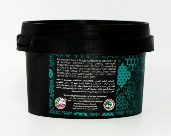 JARDIN OLEANE MOROCCAN BLACK SOAP WITH ESSENTIAL OIL OF EUCALYPTUS 250 GM